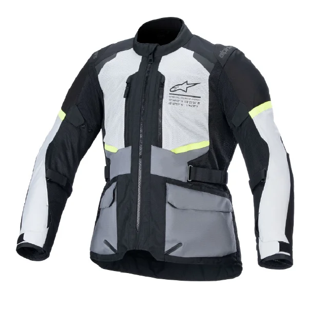 Jaqueta Alpinestars Masculina Andes Air Drystar Cinza Gelo/Cinza